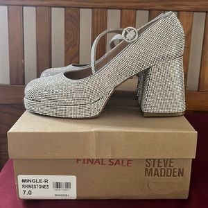 Steve Madden Rhinestone Mary Janes🪩